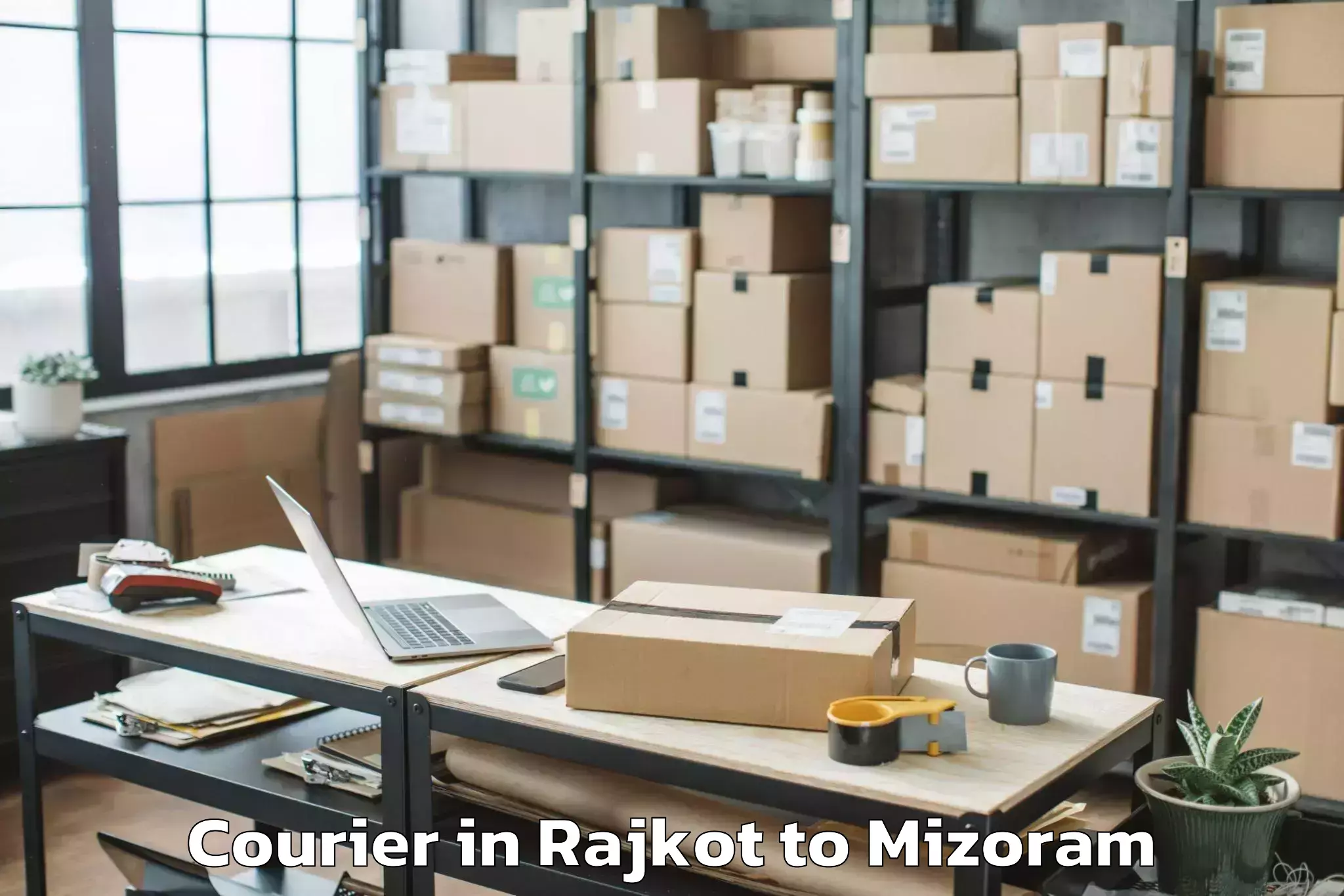 Get Rajkot to Mizoram Courier